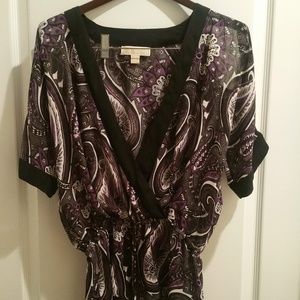 MICHAEL KORS see through shoulder blouse